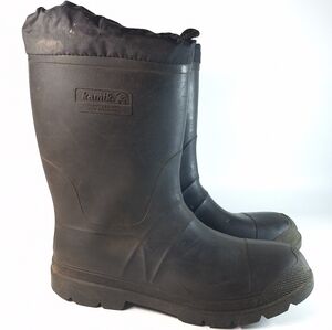 Kamik Men's Forester Liner Winter Rain Boots, 12